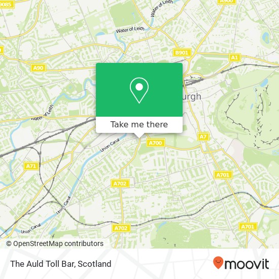 The Auld Toll Bar map