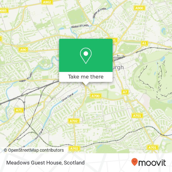 Meadows Guest House map