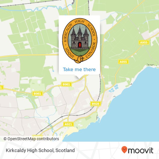 Kirkcaldy High School map