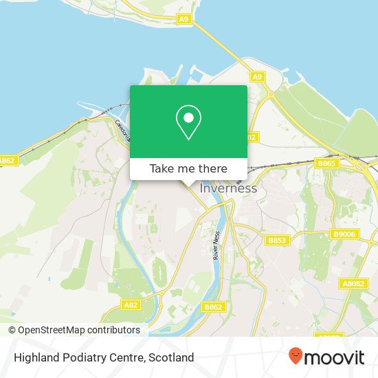 Highland Podiatry Centre map