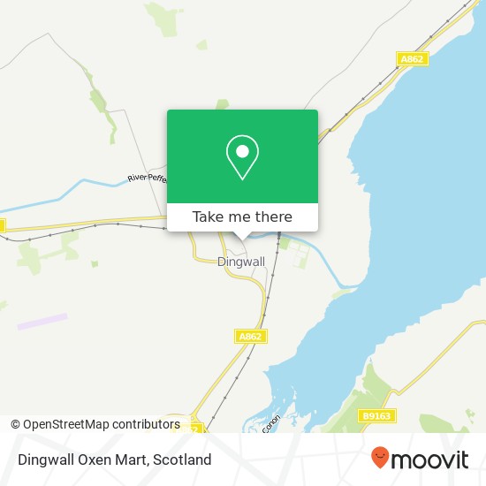 Dingwall Oxen Mart map