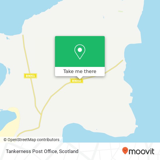 Tankerness Post Office map