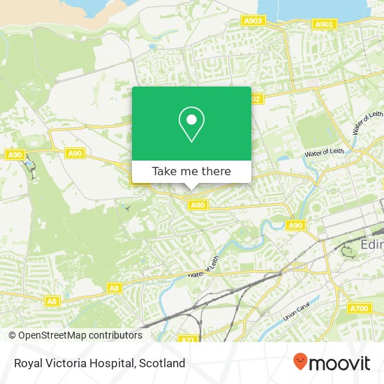 Royal Victoria Hospital map