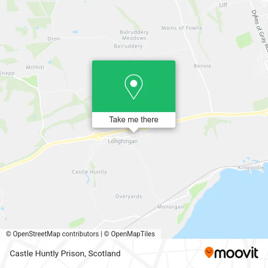 Castle Huntly Prison map