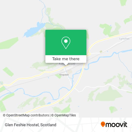 Glen Feshie Hostel map
