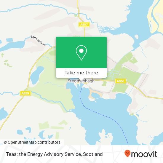 Teas: the Energy Advisory Service map