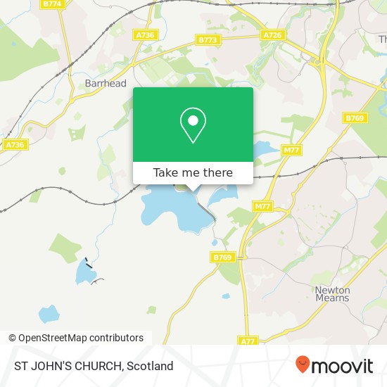 ST JOHN'S CHURCH map