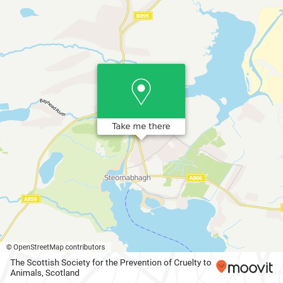 The Scottish Society for the Prevention of Cruelty to Animals map