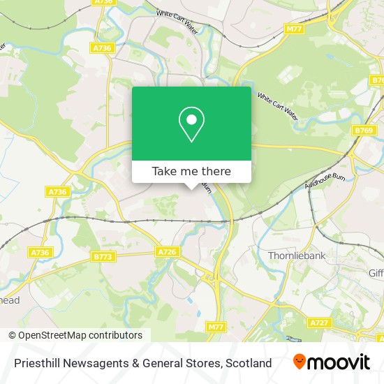 Priesthill Newsagents & General Stores map