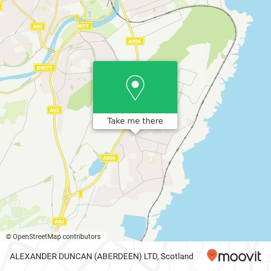 ALEXANDER DUNCAN (ABERDEEN) LTD map