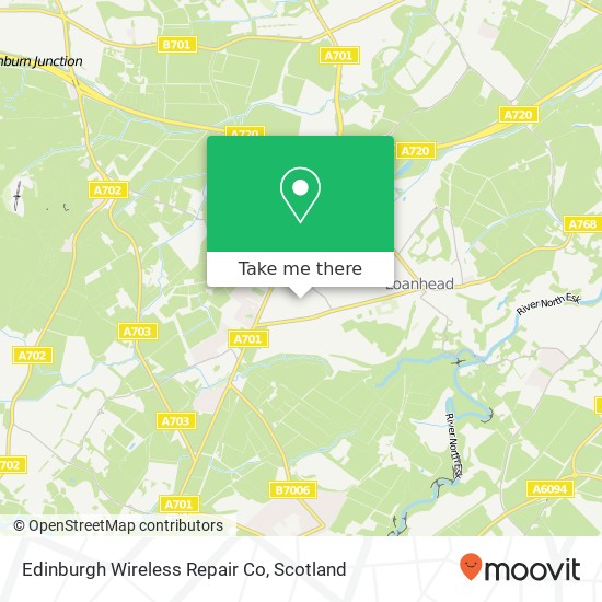 Edinburgh Wireless Repair Co map
