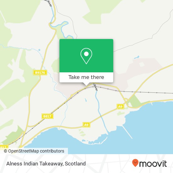 Alness Indian Takeaway map