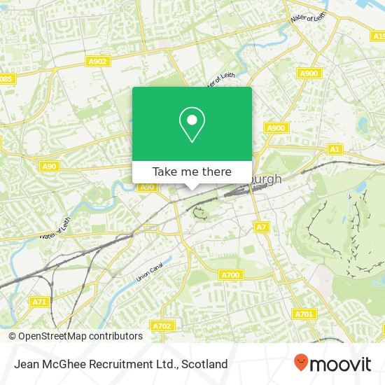 Jean McGhee Recruitment Ltd. map