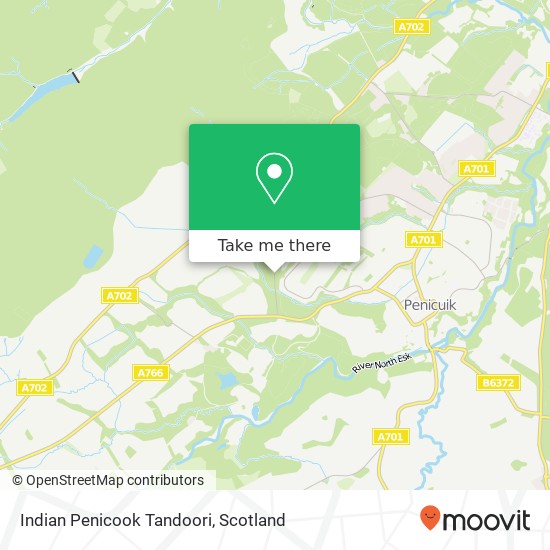 Indian Penicook Tandoori map