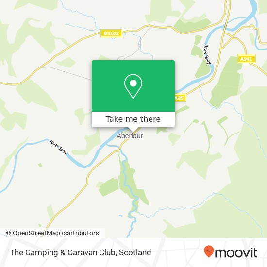 The Camping & Caravan Club map
