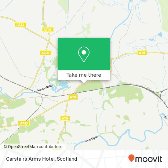 Carstairs Arms Hotel map