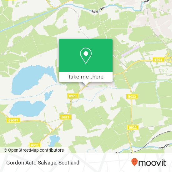Gordon Auto Salvage map