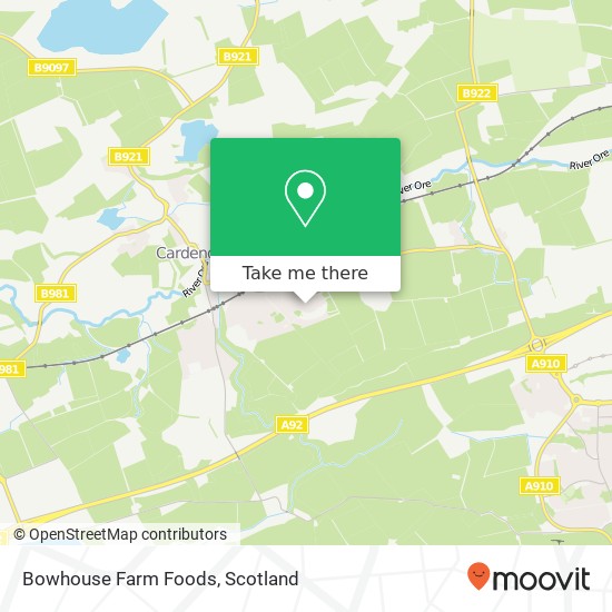 Bowhouse Farm Foods map