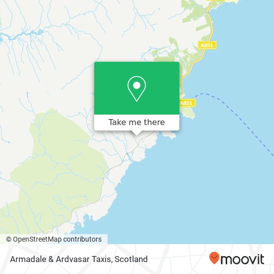 Armadale & Ardvasar Taxis map