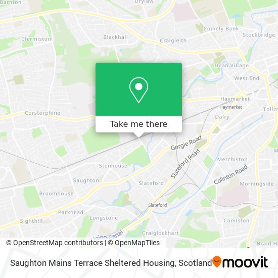 Saughton Mains Terrace Sheltered Housing map