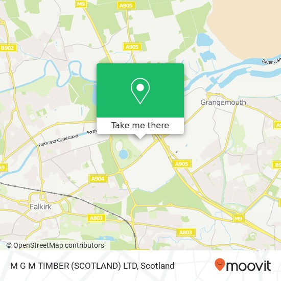 M G M TIMBER (SCOTLAND) LTD map
