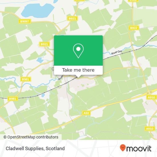 Cladwell Supplies map