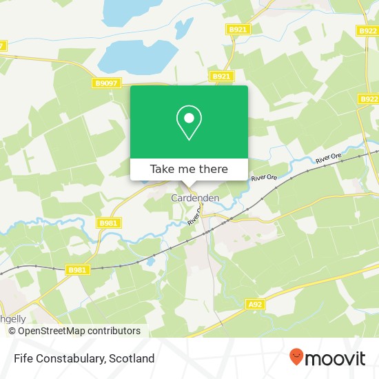 Fife Constabulary map