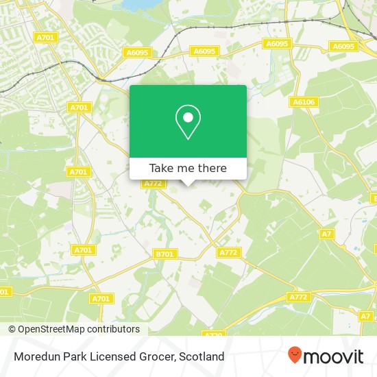 Moredun Park Licensed Grocer map