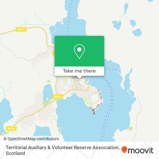 Territorial Auxiliary & Volunteer Reserve Association map