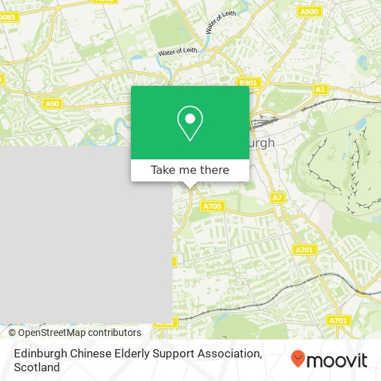 Edinburgh Chinese Elderly Support Association map