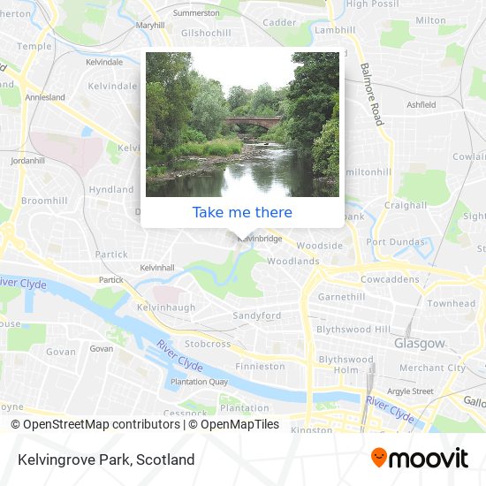 Kelvingrove Park map