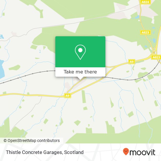 Thistle Concrete Garages map