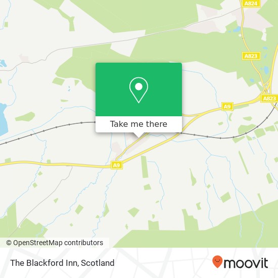 The Blackford Inn map