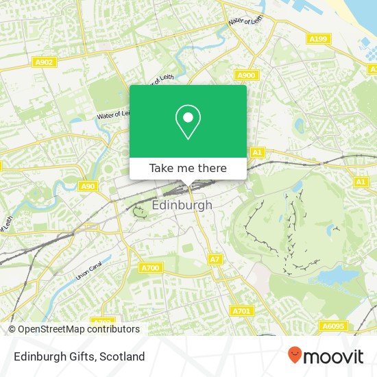 Edinburgh Gifts map