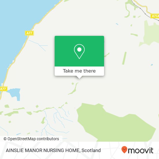 AINSLIE MANOR NURSING HOME map