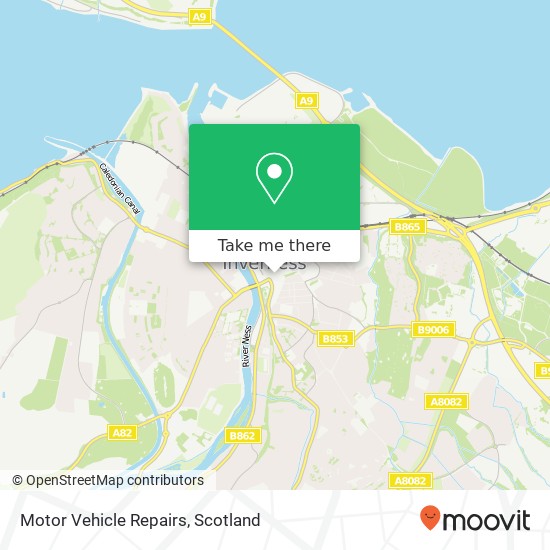 Motor Vehicle Repairs map