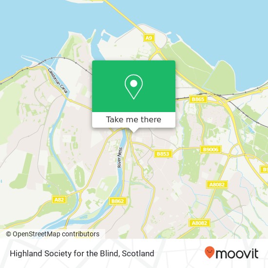 Highland Society for the Blind map