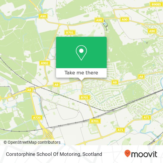 Corstorphine School Of Motoring map