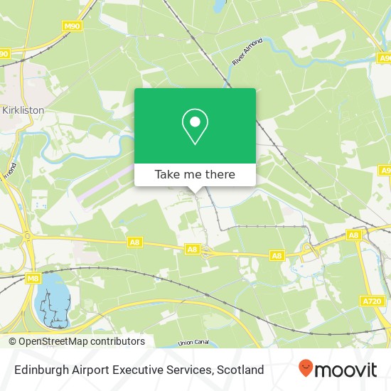 Edinburgh Airport Executive Services map