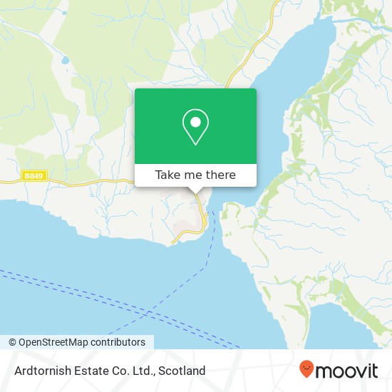 Ardtornish Estate Co. Ltd. map