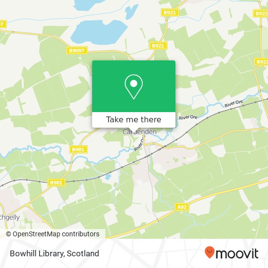 Bowhill Library map