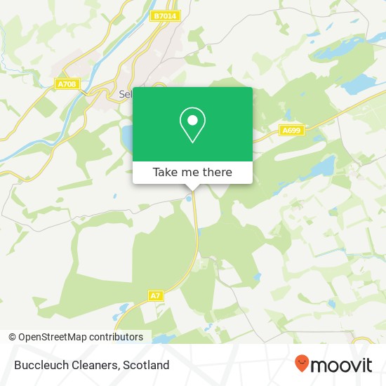 Buccleuch Cleaners map