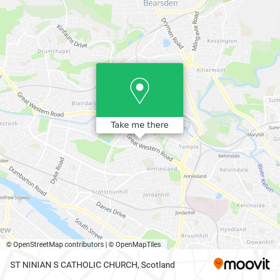 ST NINIAN S CATHOLIC CHURCH map