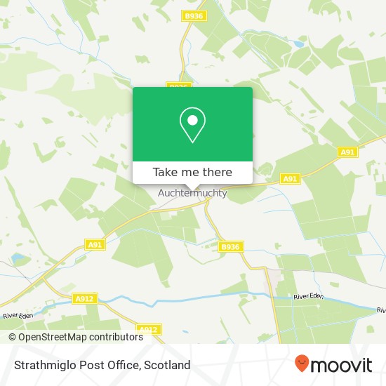 Strathmiglo Post Office map