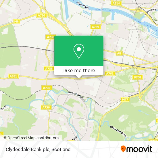 Clydesdale Bank plc map