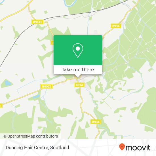 Dunning Hair Centre map