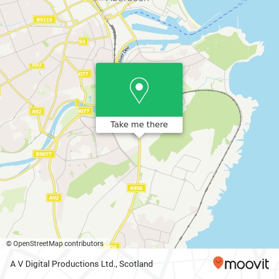 A V Digital Productions Ltd. map