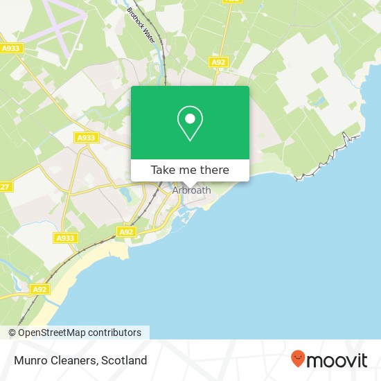 Munro Cleaners map