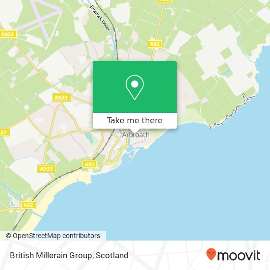 British Millerain Group map