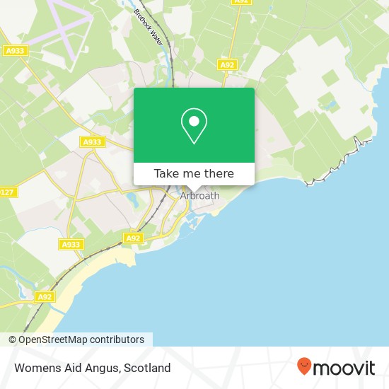 Womens Aid Angus map